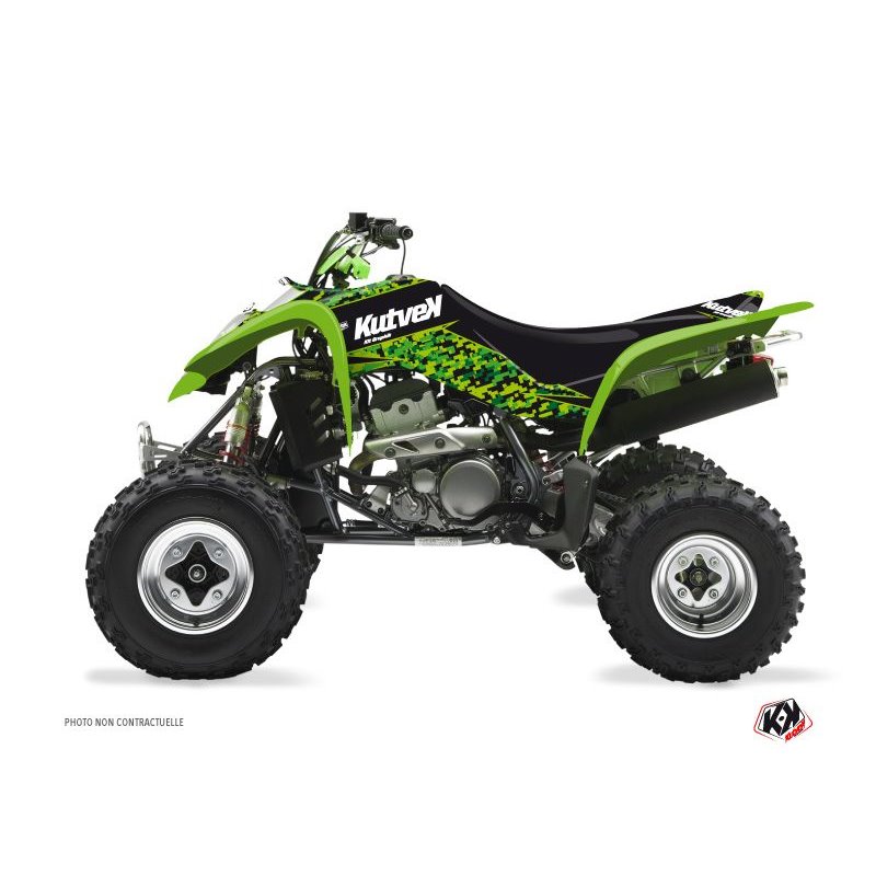 Kit Déco Quad Predator Kawasaki 400 KFX Noir Vert (2004-2006)