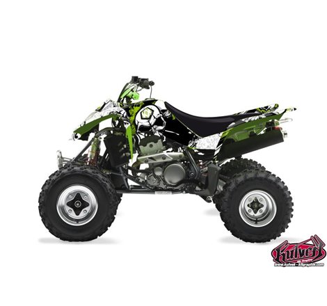 Kit Déco Quad Trash Kawasaki 400 KFX Noir Vert (2004-2006)