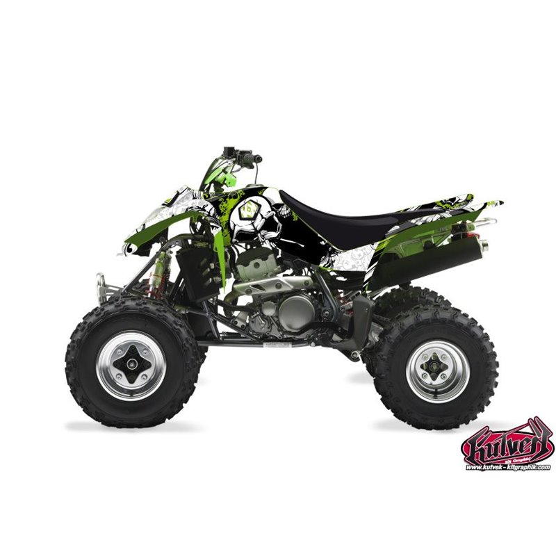 Kit Déco Quad Trash Kawasaki 400 KFX Noir Vert (2004-2006)