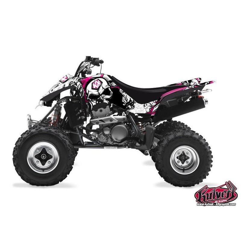 Kit Déco Quad Trash Kawasaki 400 KFX Noir Rose (2004-2006)