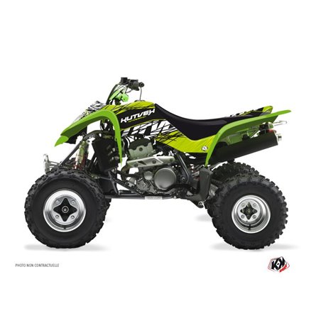 Kit Déco Quad Eraser Kawasaki 400 KFX Vert Noir (2004-2006)
