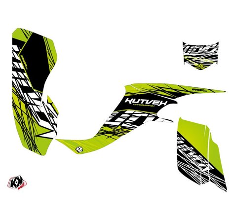 Kit Déco Quad Eraser Kawasaki 400 KFX Vert Noir (2004-2006)