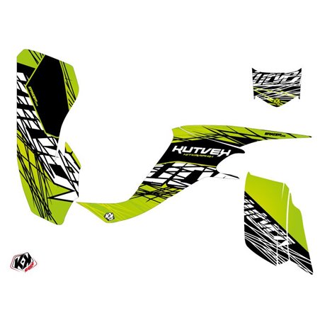 Kit Déco Quad Eraser Kawasaki 400 KFX Vert Noir (2004-2006)