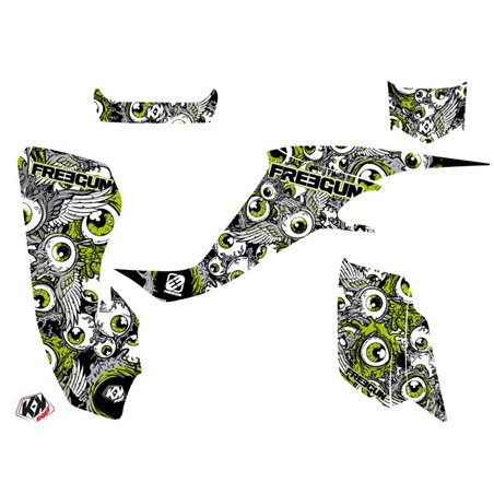 Kit Déco Quad Freegun Eyed Kawasaki 400 KFX Vert (2004-2006)