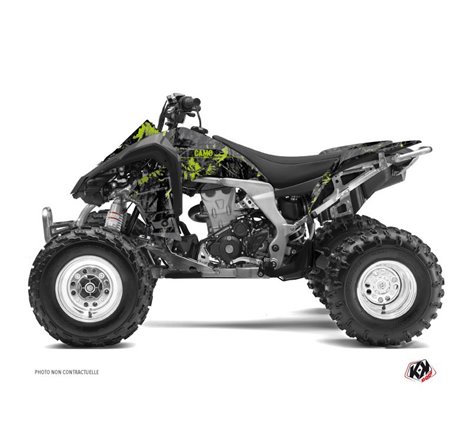 Kit Déco Quad Camo Kawasaki 450 KFX Noir Vert (2007-2017)