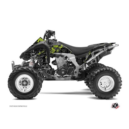 Kit Déco Quad Camo Kawasaki 450 KFX Noir Vert (2007-2017)