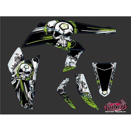 Kit Déco Quad Trash Kawasaki 450 KFX Noir Vert (2007-2017)