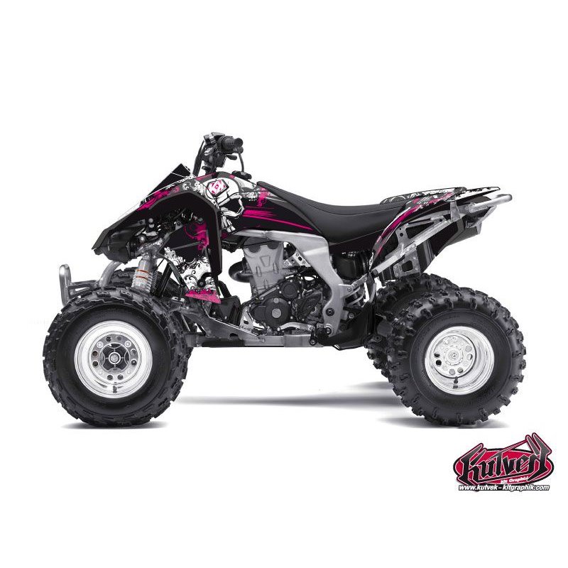 Kit Déco Quad Trash Kawasaki 450 KFX Noir Rose (2007-2017)