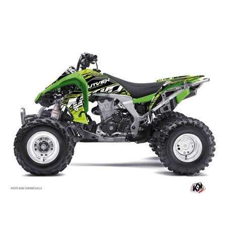 Kit Déco Quad Eraser Kawasaki 450 KFX Vert Noir (2007-2017)
