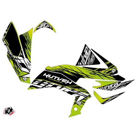 Kit Déco Quad Eraser Kawasaki 450 KFX Vert Noir (2007-2017)