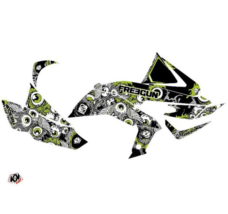 Kit Déco Quad Freegun Eyed Kawasaki 450 KFX Vert (2007-2017)