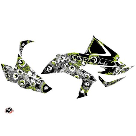 Kit Déco Quad Freegun Eyed Kawasaki 450 KFX Vert (2007-2017)