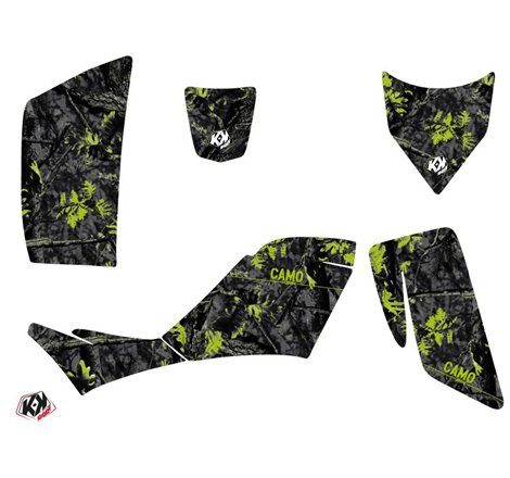 Kit Déco Quad Camo Kawasaki 700 KFX Noir Vert (2007-2014)