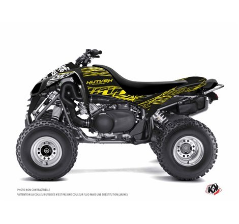 Kit Déco Quad Eraser Fluo Kawasaki 700 KFX Jaune (2007-2014)
