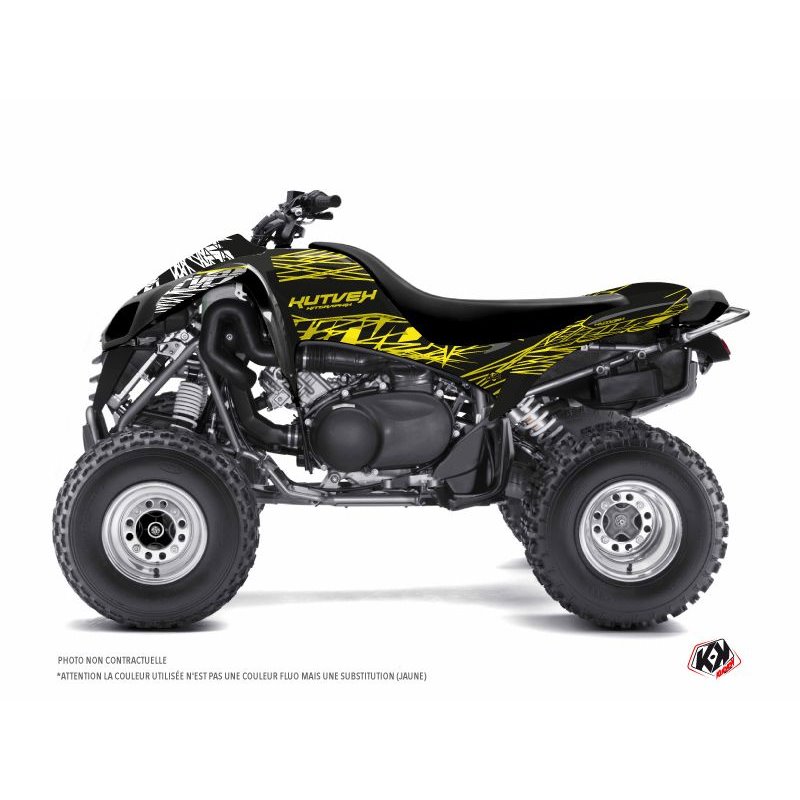 Kit Déco Quad Eraser Fluo Kawasaki 700 KFX Jaune (2007-2014)