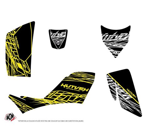 Kit Déco Quad Eraser Fluo Kawasaki 700 KFX Jaune (2007-2014)