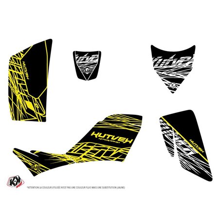 Kit Déco Quad Eraser Fluo Kawasaki 700 KFX Jaune (2007-2014)