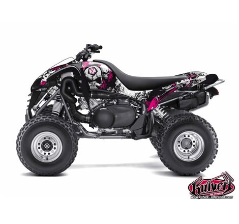 Kit Déco Quad Trash Kawasaki 700 KFX Noir Rose (2007-2014)