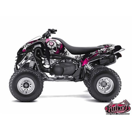 Kit Déco Quad Trash Kawasaki 700 KFX Noir Rose (2007-2014)