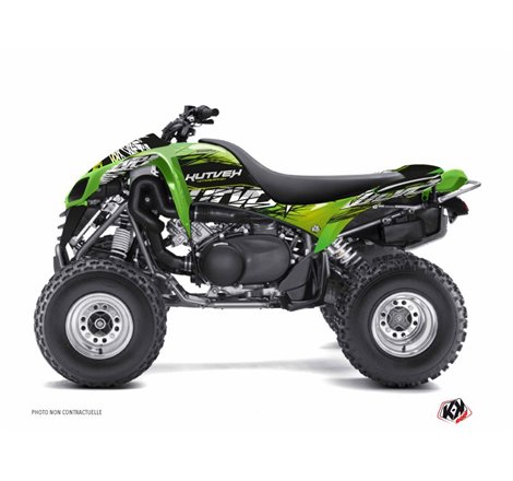 Kit Déco Quad Eraser Kawasaki 700 KFX Vert Noir (2007-2014)
