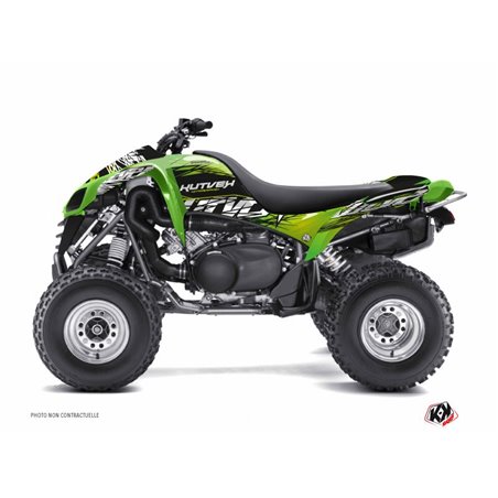 Kit Déco Quad Eraser Kawasaki 700 KFX Vert Noir (2007-2014)