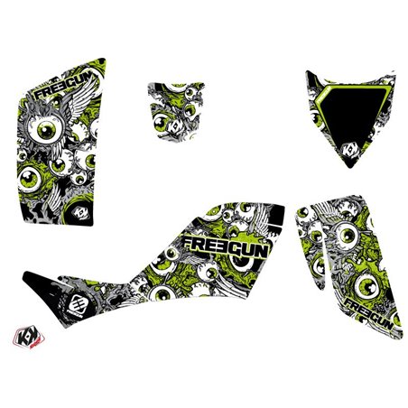 Kit Déco Quad Freegun Eyed Kawasaki 700 KFX Vert (2007-2014)