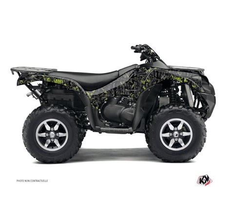Kit Déco Quad Camo Kawasaki 750 KVF Noir Vert (2012-2023)