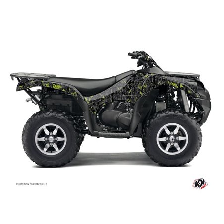 Kit Déco Quad Camo Kawasaki 750 KVF Noir Vert (2012-2023)