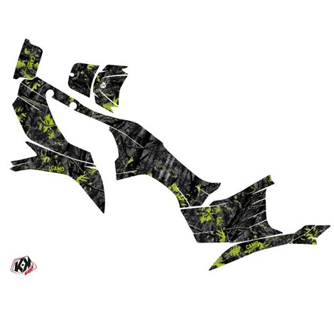Kit Déco Quad Camo Kawasaki 750 KVF Noir Vert (2012-2023)