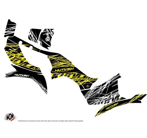 Kit Déco Quad Eraser Fluo Kawasaki 750 KVF Jaune (2012-2023)