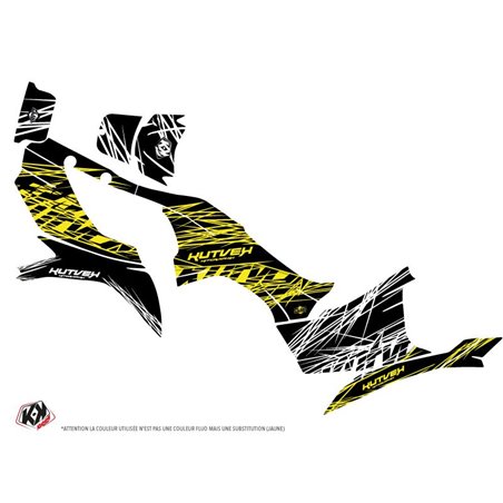 Kit Déco Quad Eraser Fluo Kawasaki 750 KVF Jaune (2012-2023)
