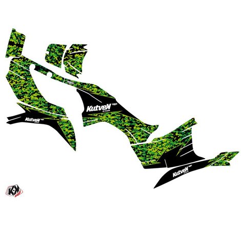 Kit Déco Quad Predator Kawasaki 750 KVF Noir Vert (2012-2023)