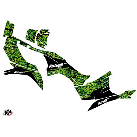 Kit Déco Quad Predator Kawasaki 750 KVF Noir Vert (2012-2023)
