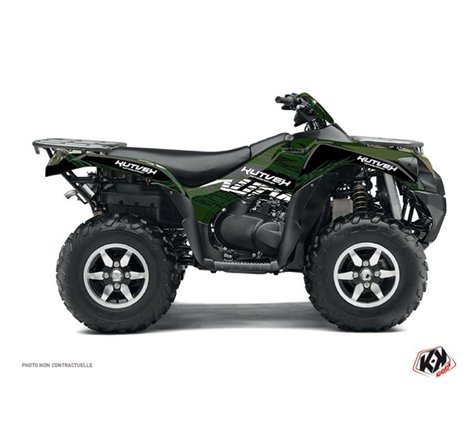 Kit Déco Quad Eraser Kawasaki 750 KVF Noir Vert (2012-2023)