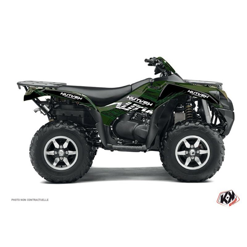 Kit Déco Quad Eraser Kawasaki 750 KVF Noir Vert (2012-2023)