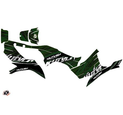 Kit Déco Quad Eraser Kawasaki 750 KVF Noir Vert (2012-2023)
