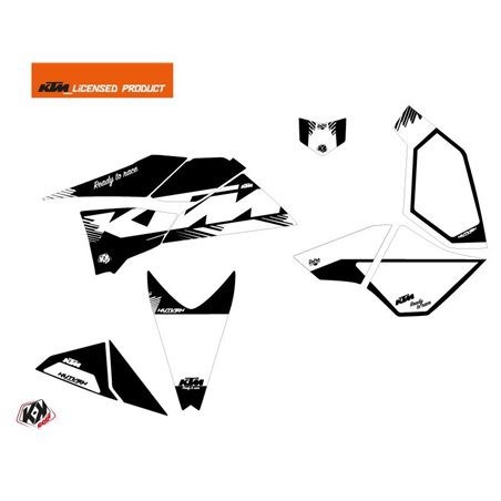 Kit Déco Quad Retro KTM 450-525 SX Noir (2009-2013)