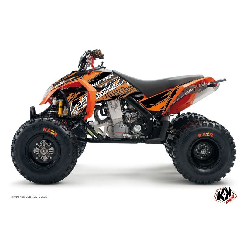 Kit Déco Quad Eraser KTM 450-525 SX Orange Noir (2009-2013)