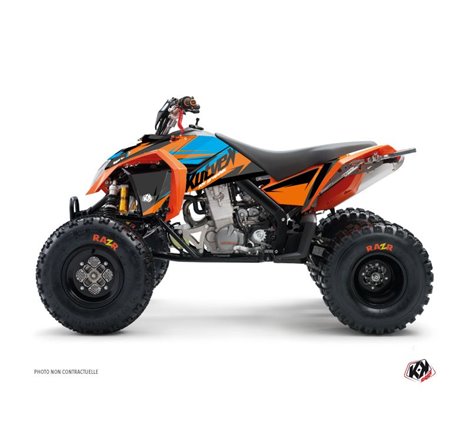 Kit Déco Quad Stage KTM 450-525 SX Orange Bleu (2009-2013)