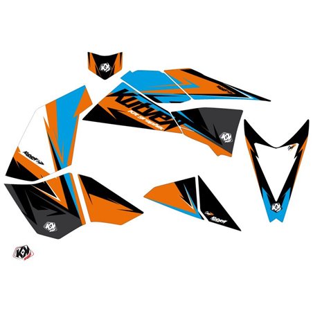 Kit Déco Quad Stage KTM 450-525 SX Orange Bleu (2009-2013)