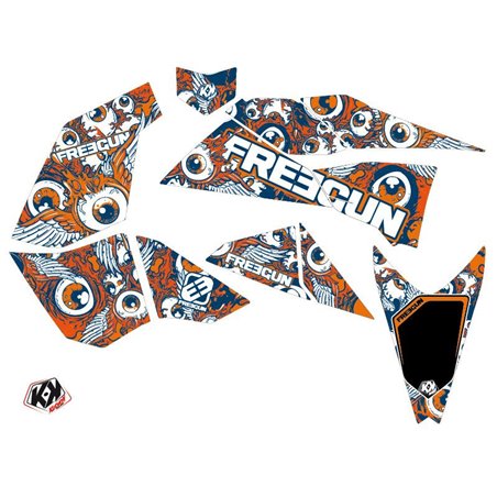 Kit Déco Quad Freegun Eyed KTM 450-525 SX Orange (2009-2013)