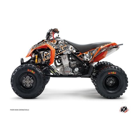 Kit Déco Quad Freegun Eyed KTM 450-525 SX Gris Orange (2009-2013)