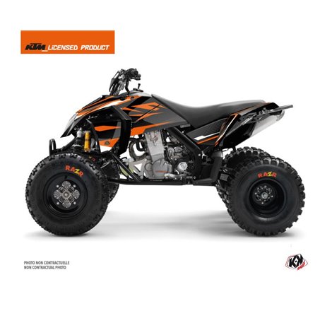 Kit Déco Quad Trophy KTM 450-525 SX Noir Orange (2009-2013)