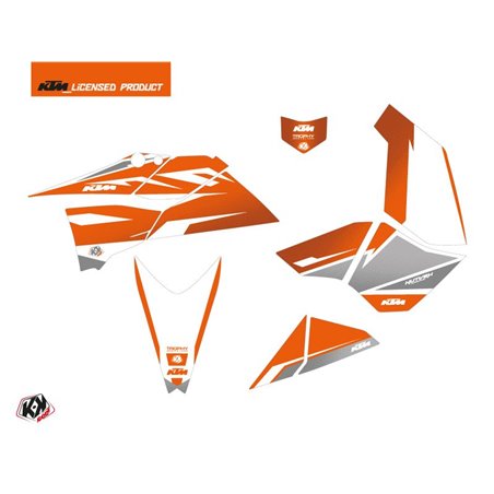 Kit Déco Quad Trophy KTM 450-525 SX Orange Blanc (2009-2013)