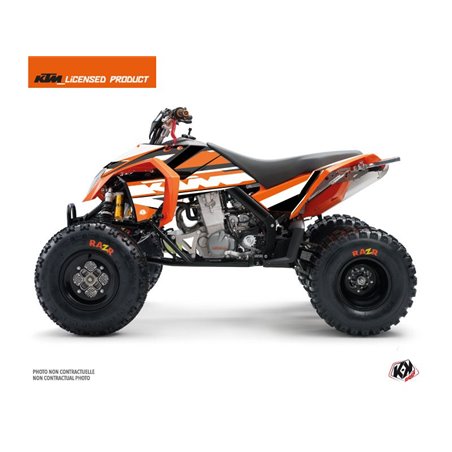 Kit Déco Quad Breakout KTM 450-525 SX Orange Blanc (2009-2013)