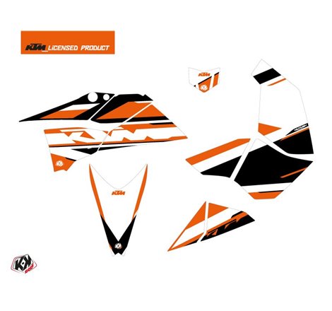 Kit Déco Quad Breakout KTM 450-525 SX Orange Blanc (2009-2013)