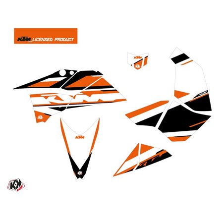 Kit Déco Quad Breakout KTM 450-525 SX Orange Blanc (2009-2013)