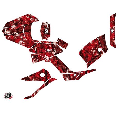 Kit Déco Quad Camo Kymco 250 MXU Rouge (2004-2012)
