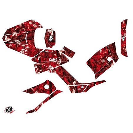 Kit Déco Quad Camo Kymco 250 MXU Rouge (2004-2012)