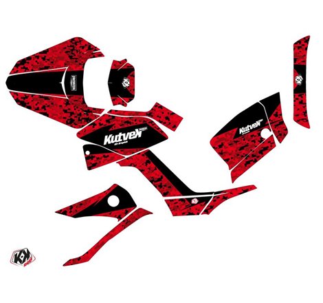 Kit Déco Quad Predator Kymco 300 MXU Rouge Noir (2019-2023)